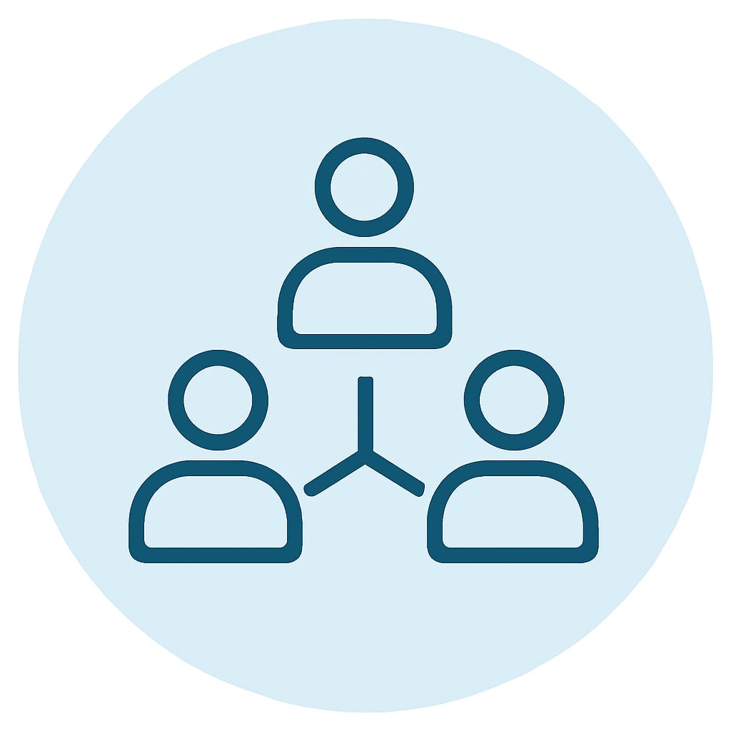 Icon representing vibrant community life