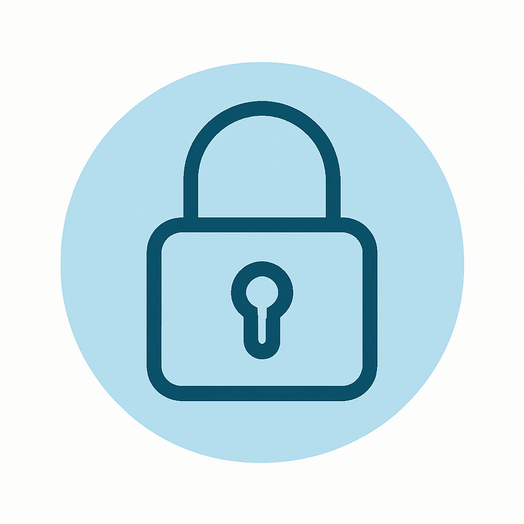 Icon representing space and privacy