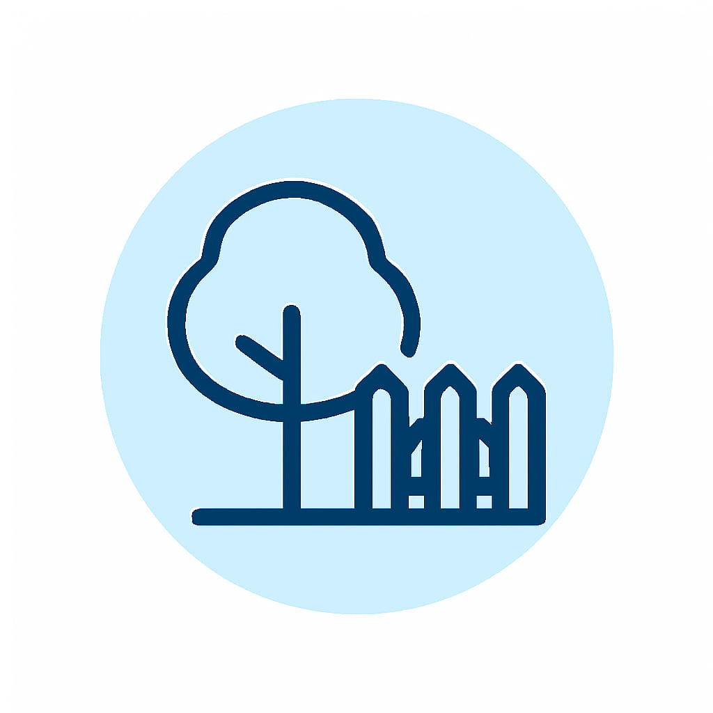Icon representing space and privacy