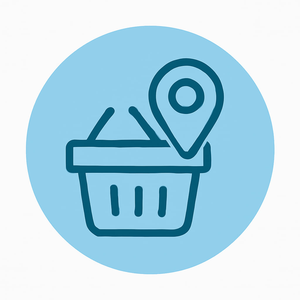Icon representing local and regional services