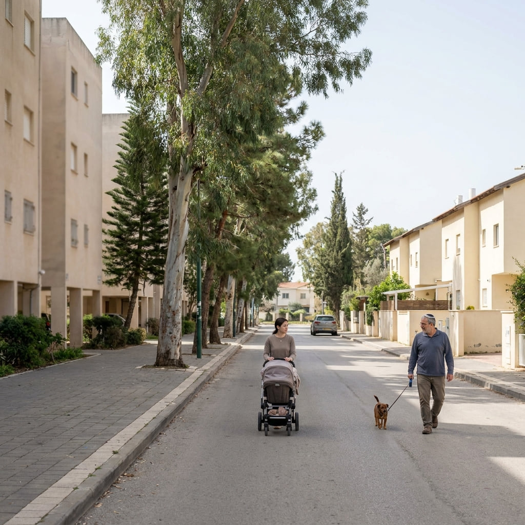 Residential street in Migdal HaEmek