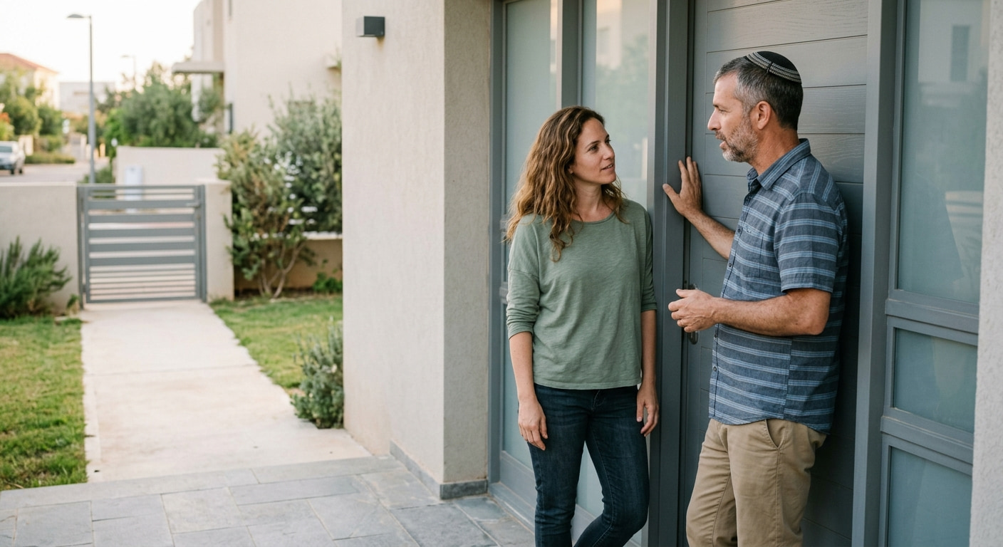 Long-term buyer inspecting a property in Sufa