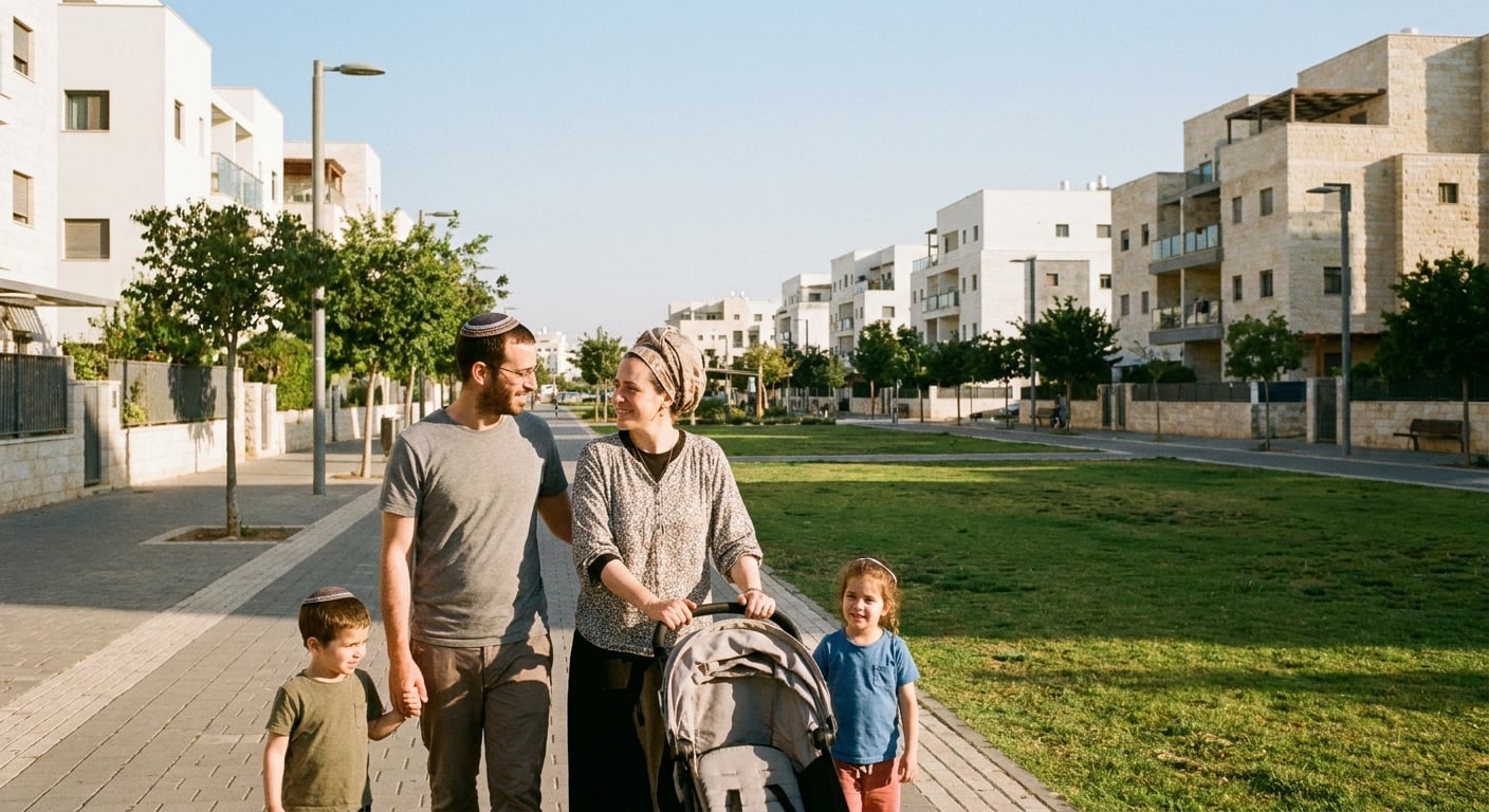 Family enjoying life in Sal'it