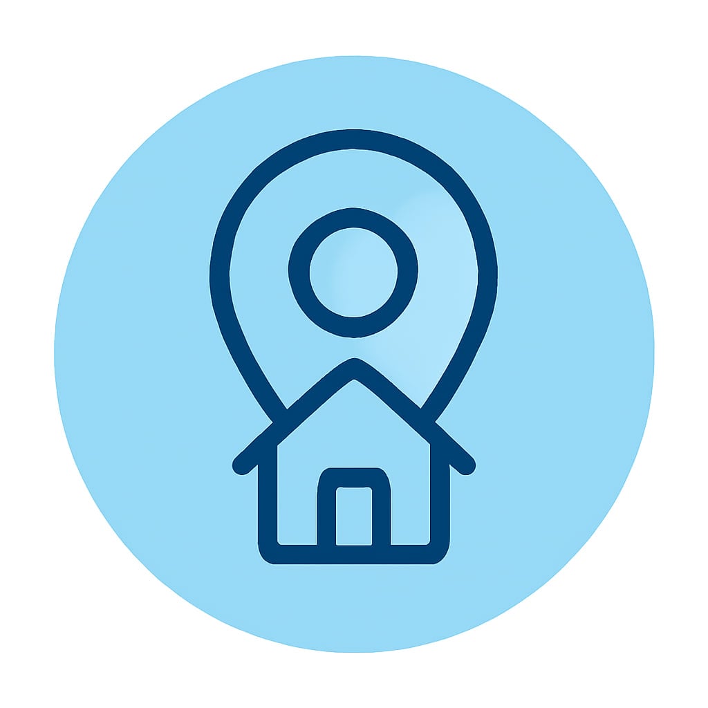 Icon representing practical location