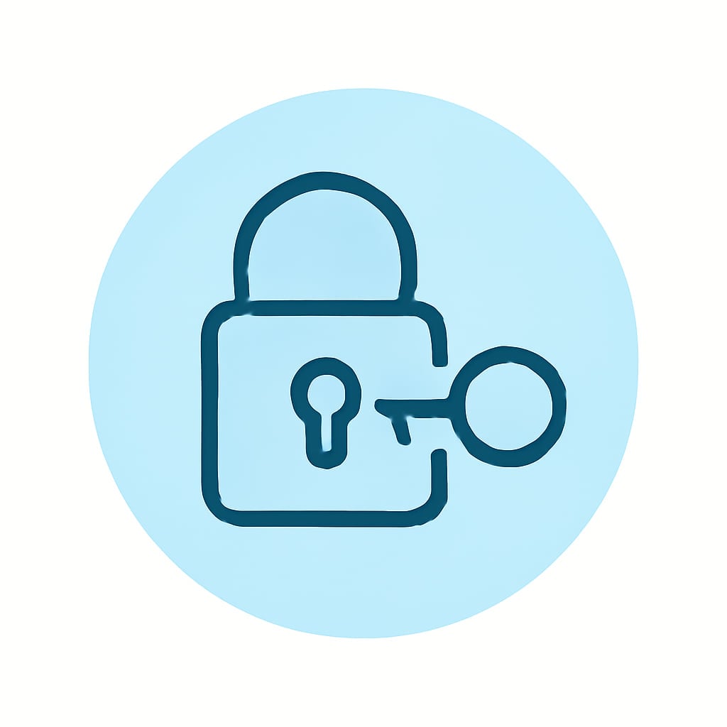 Icon representing space and privacy