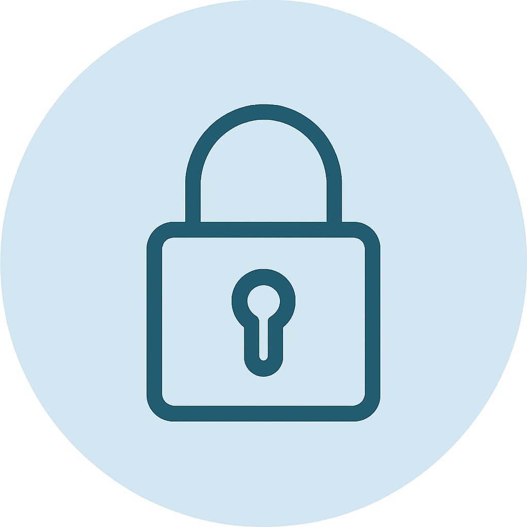 Space and privacy icon
