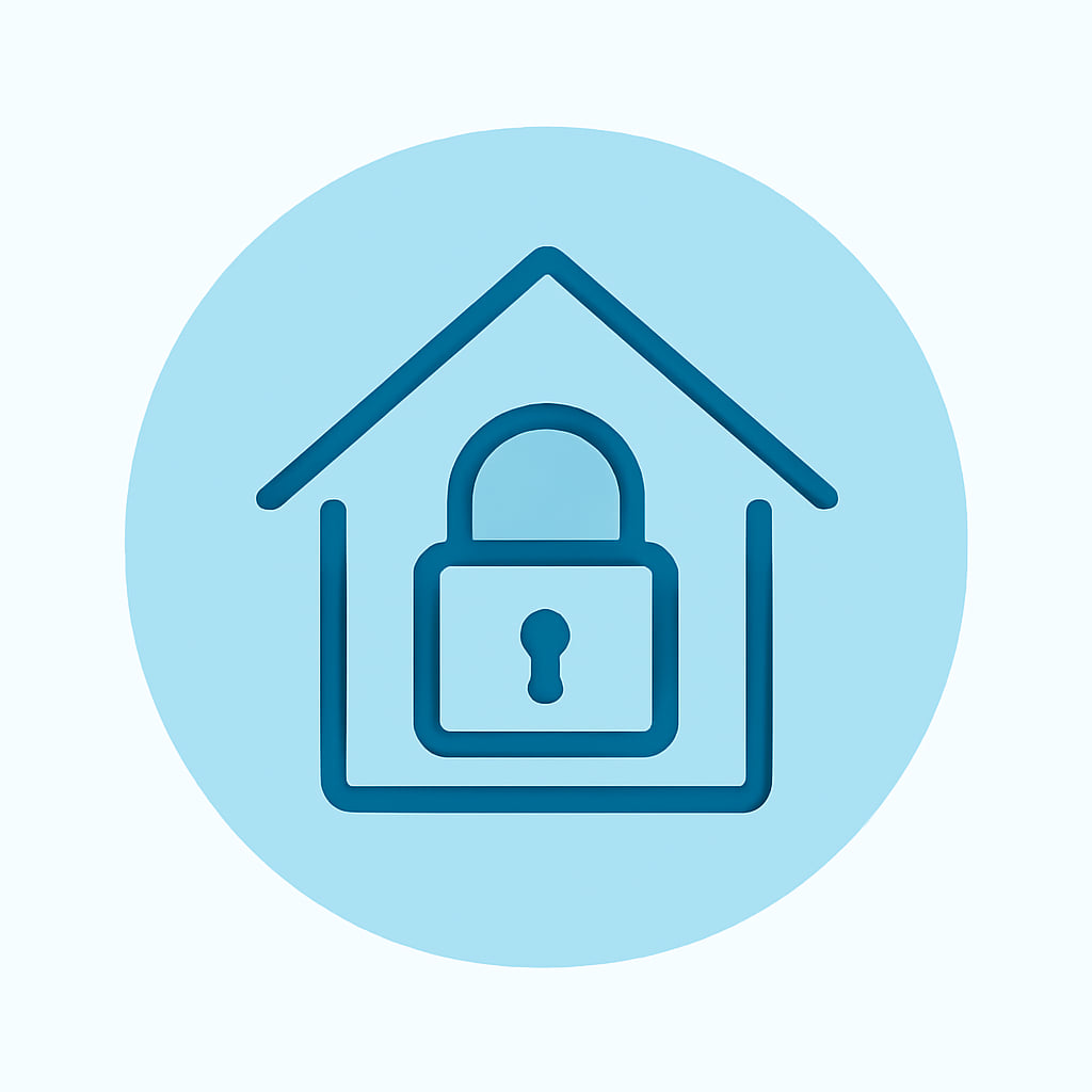 Icon representing space and privacy