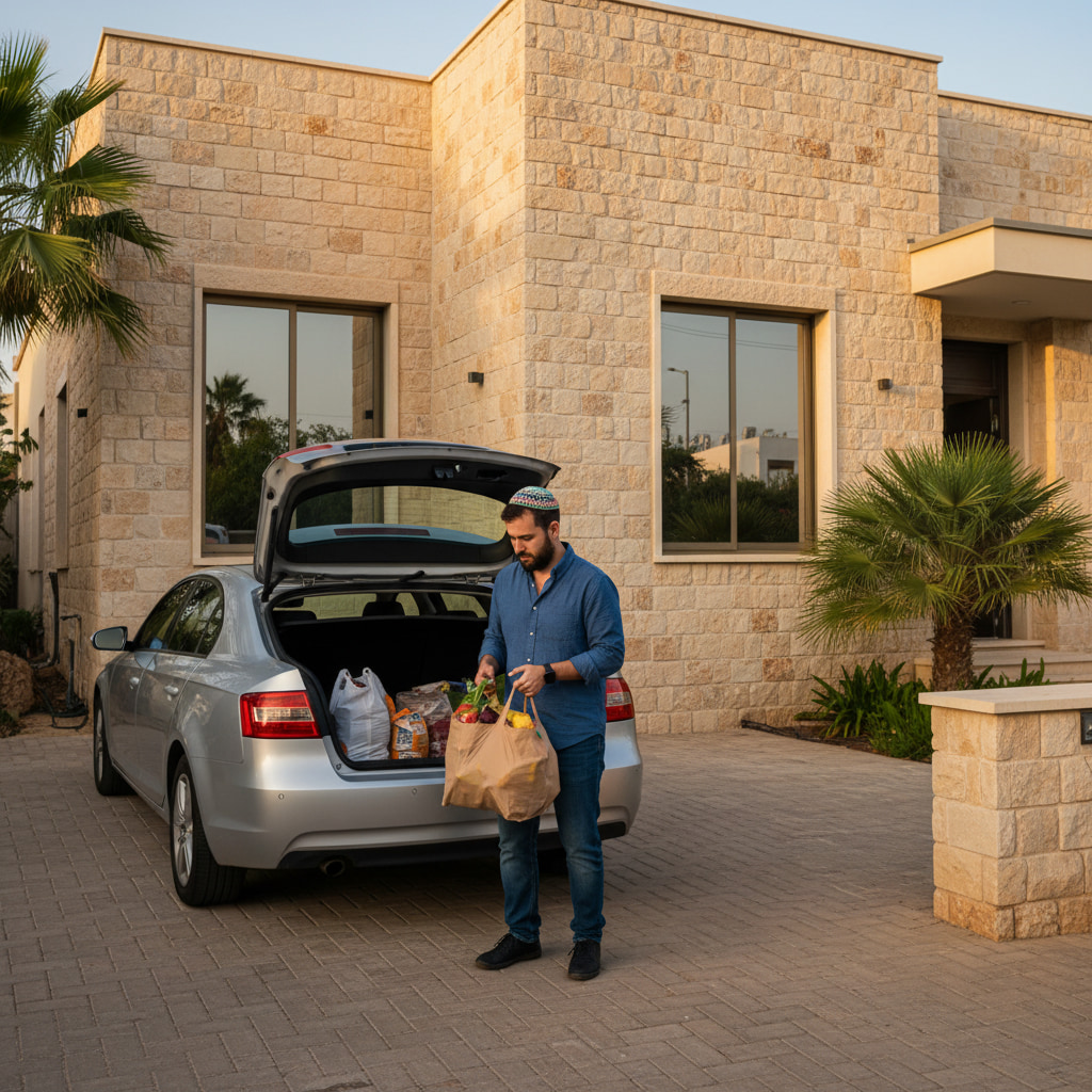 Low-density living scene in Nir Akiva