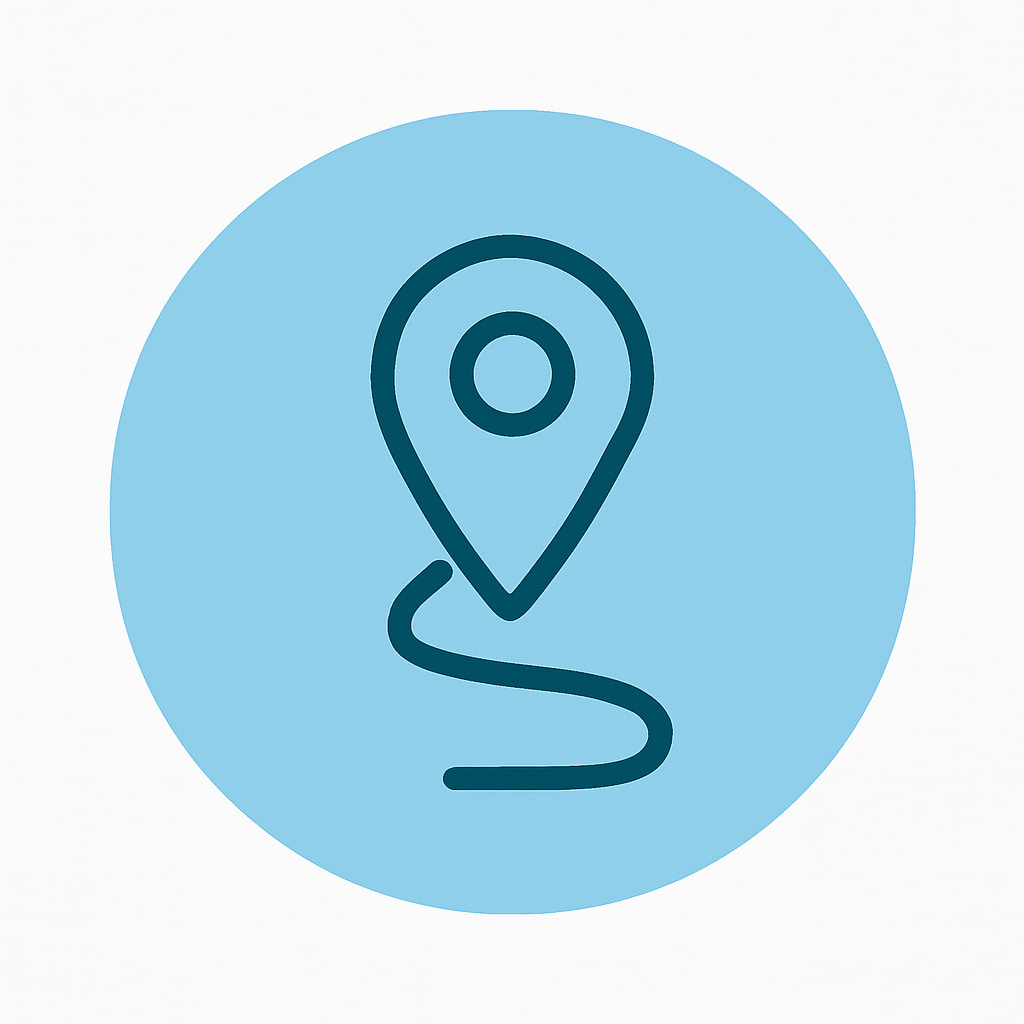 Icon representing practical location
