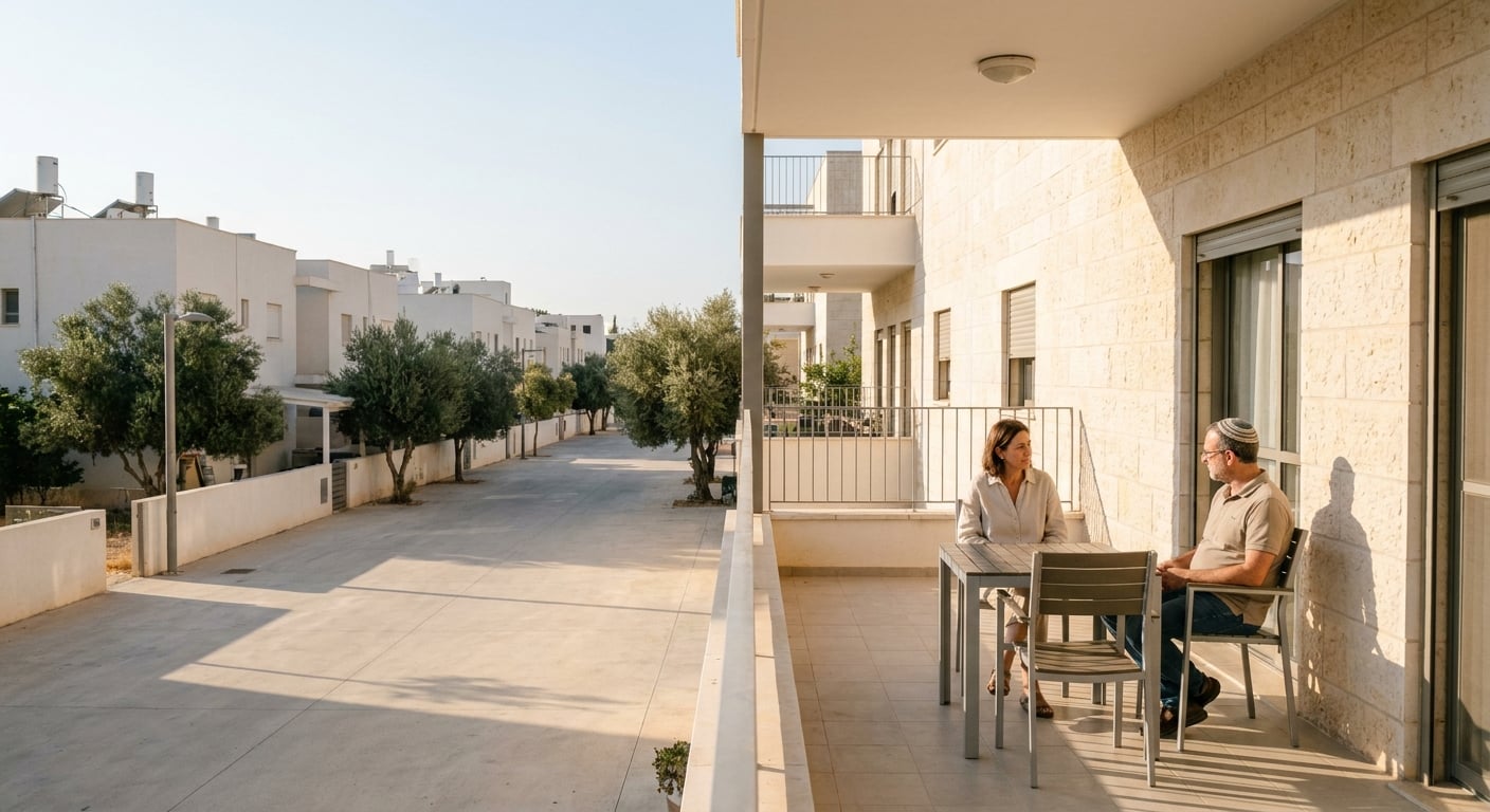 A peaceful residential area in Yokneam Illit