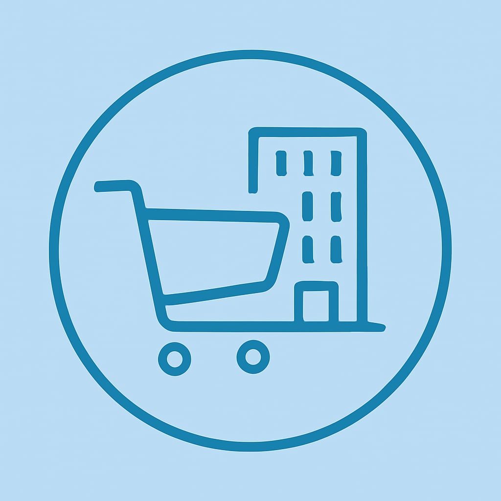 Icon representing local and regional services