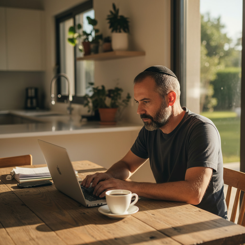 Remote work environment in Hinanit