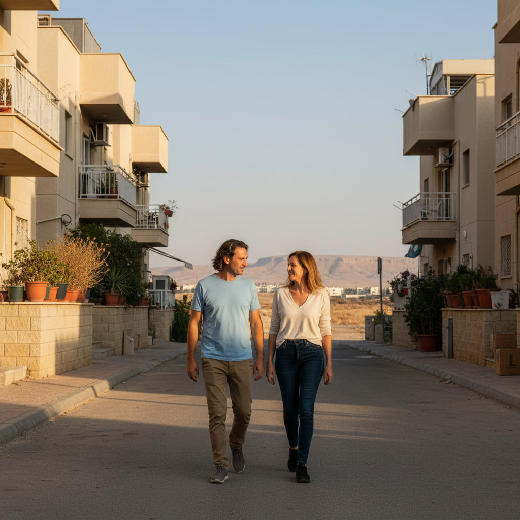 Low-density living scene in Dimona