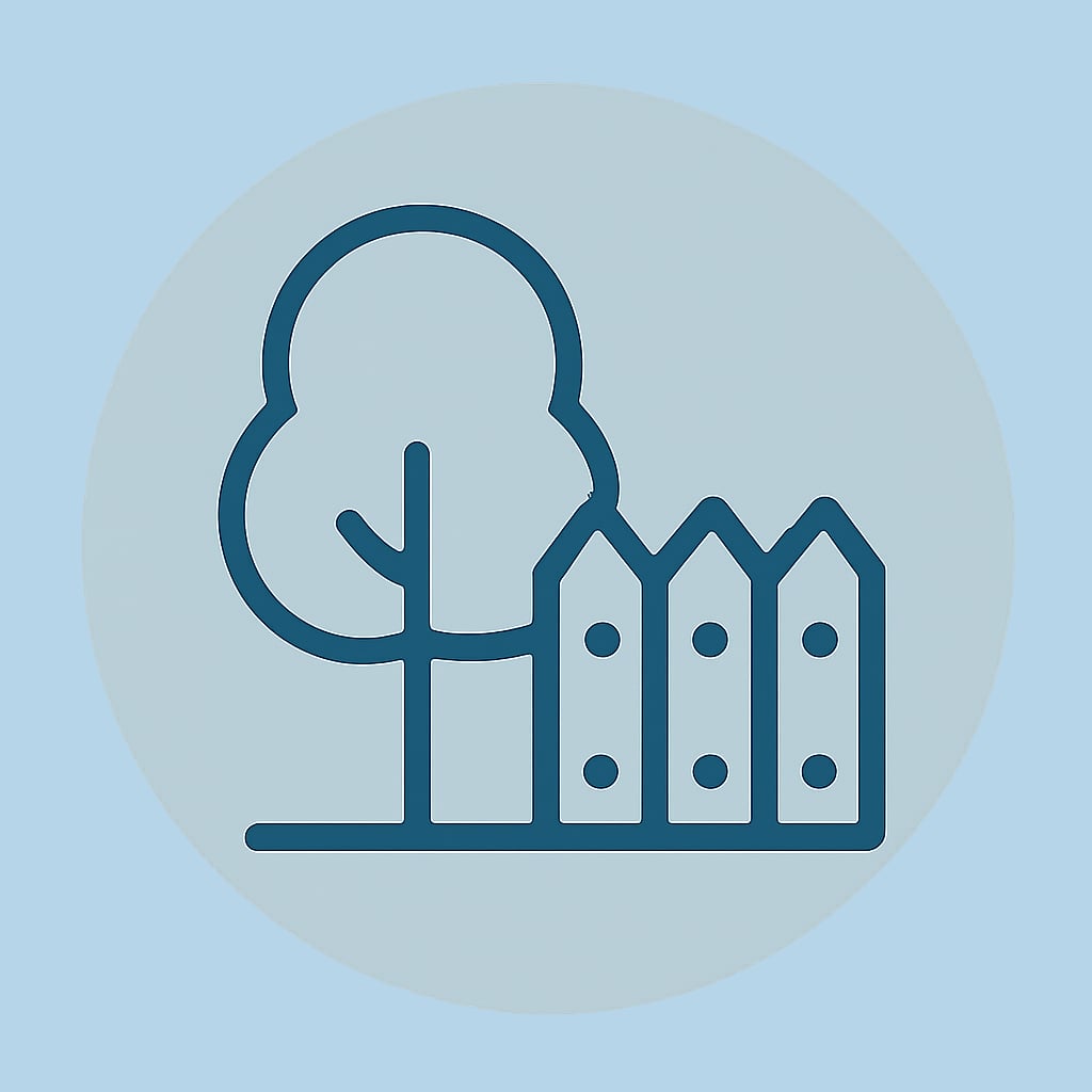 Icon representing space and privacy