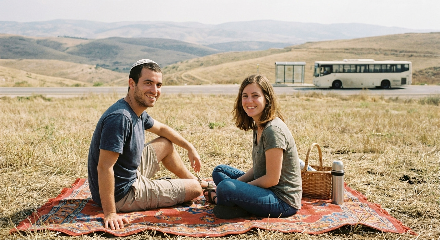 Family enjoying a picnic in nature