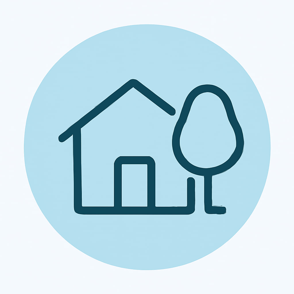 Icon representing spacious living