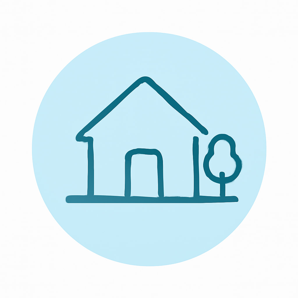 Icon representing space and privacy
