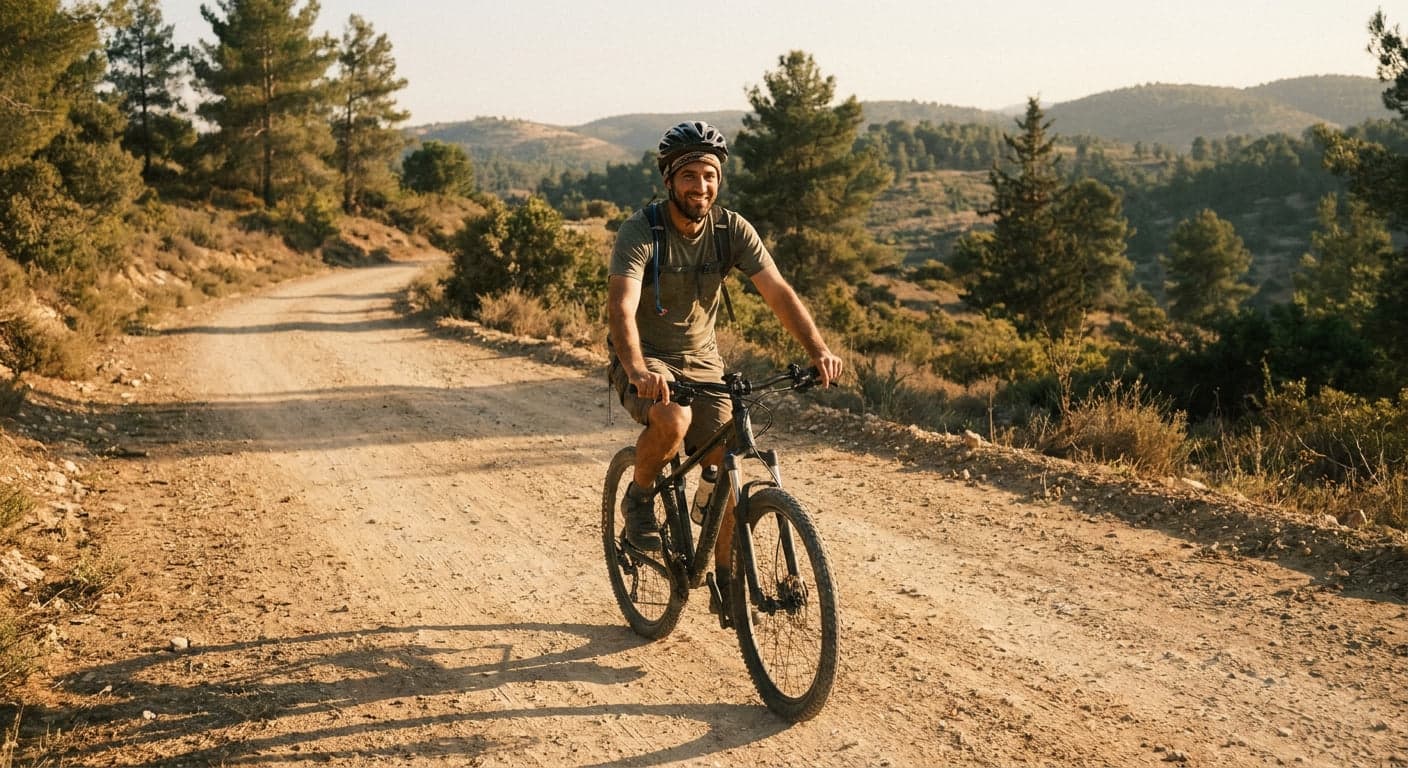 Nature enthusiast hiking in Azrikam