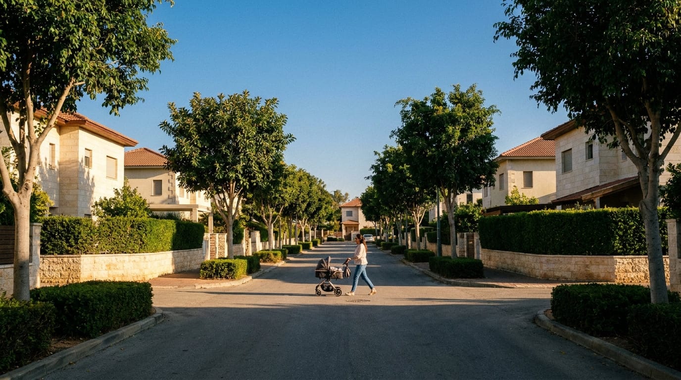 Low-density living scene in Bnei Ayish