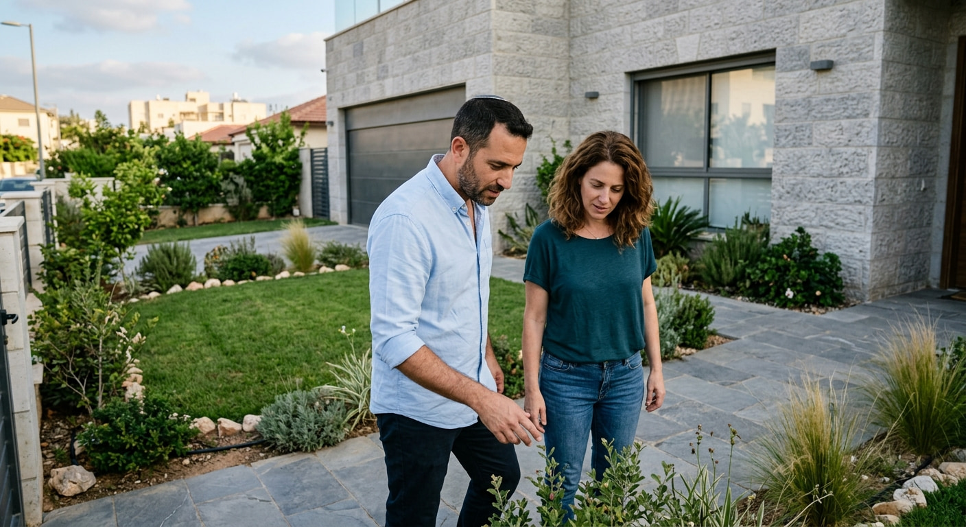 Long-term buyers exploring properties