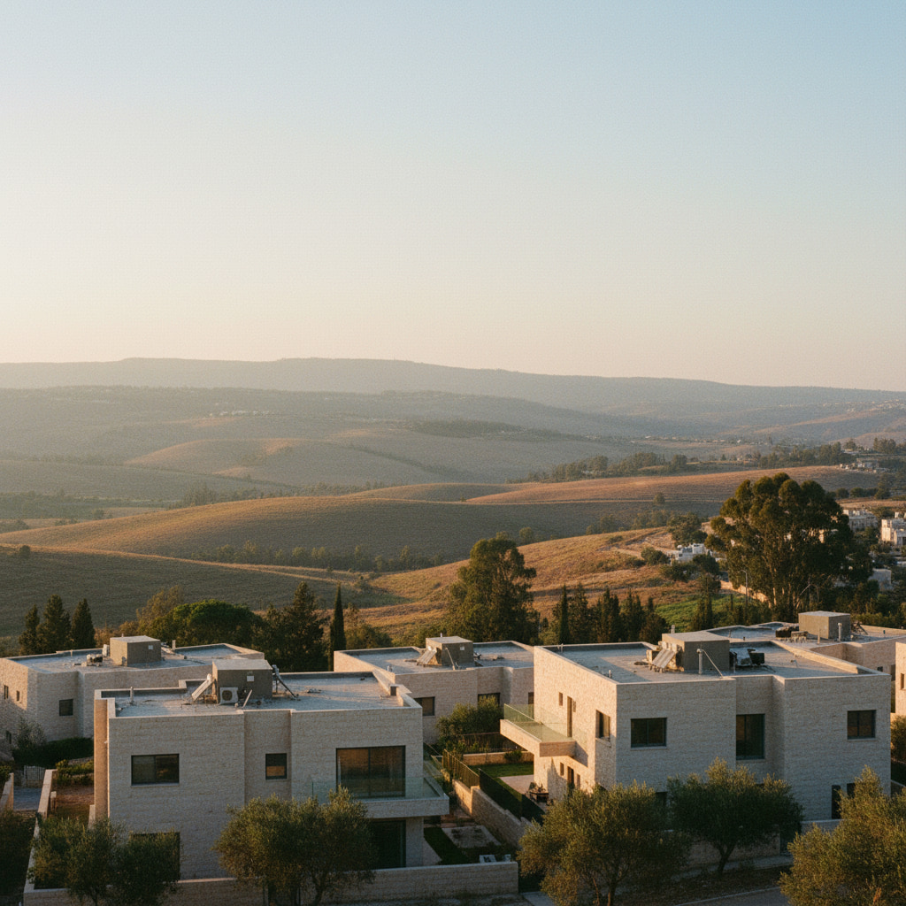 Scenic view of Hinanit in Judea & Samaria