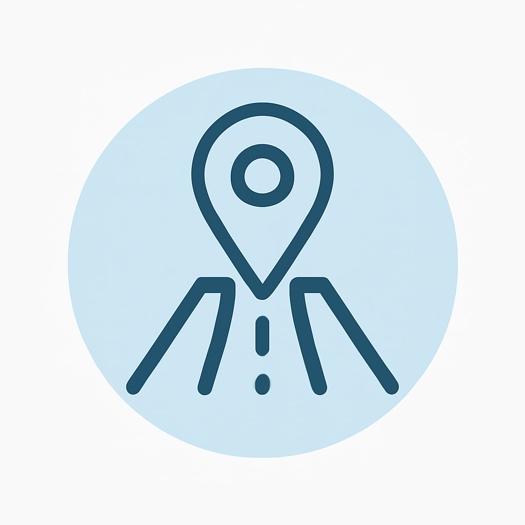 Icon representing practical location
