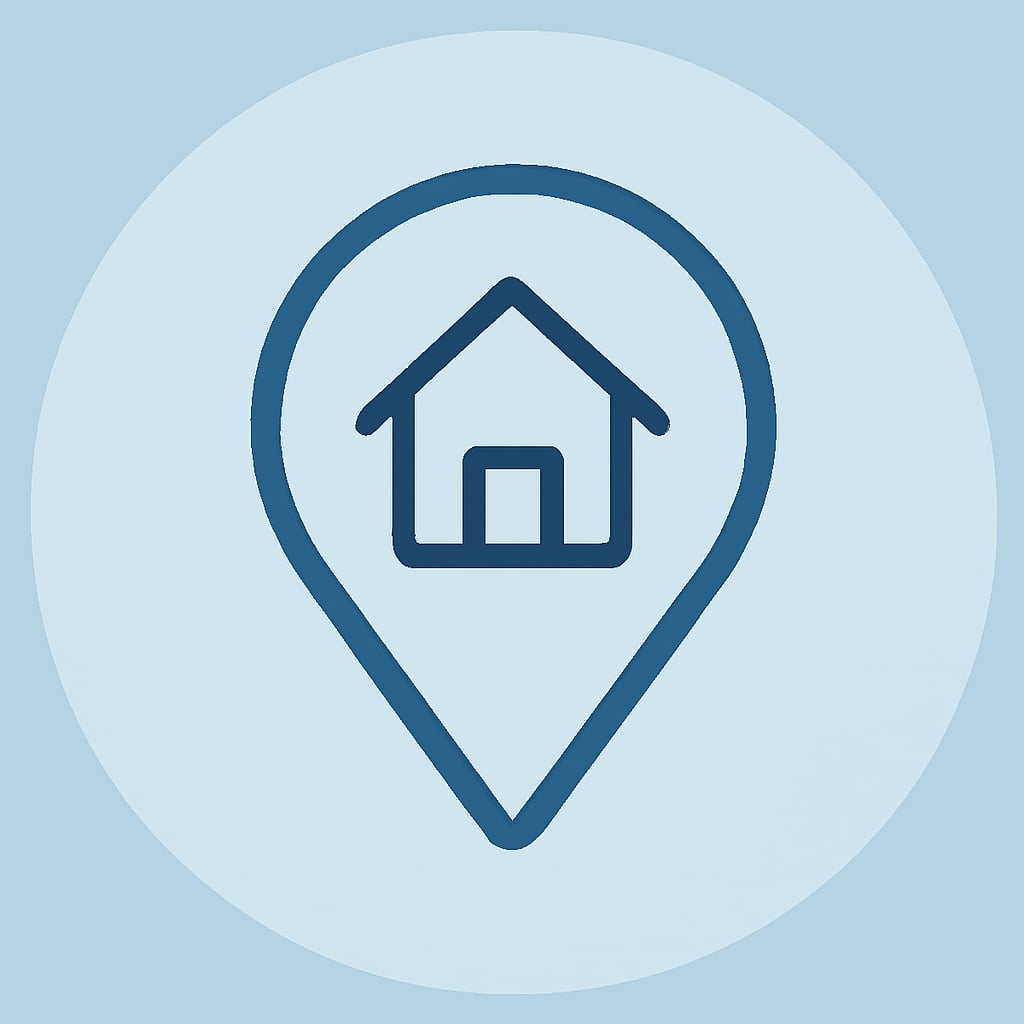 Icon representing practical location