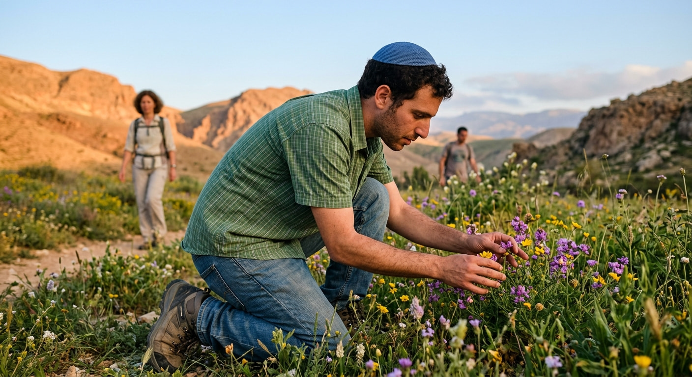Nature enthusiast enjoying the outdoors in Vered Jericho