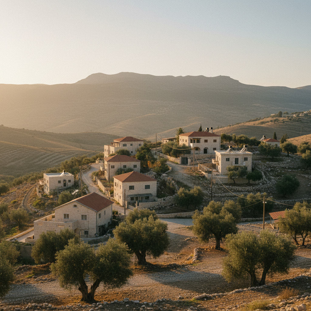Scenic view of Nahliel in Judea & Samaria
