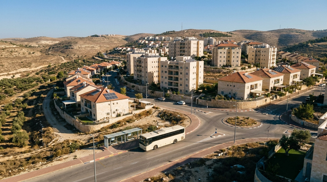 Scenic view of Nofim in Judea & Samaria