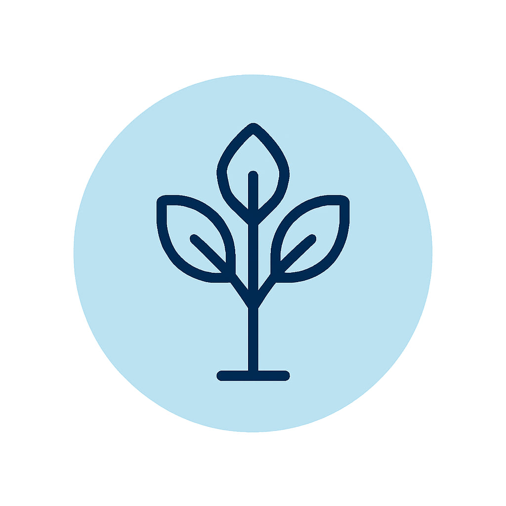 Nature icon representing outdoor space