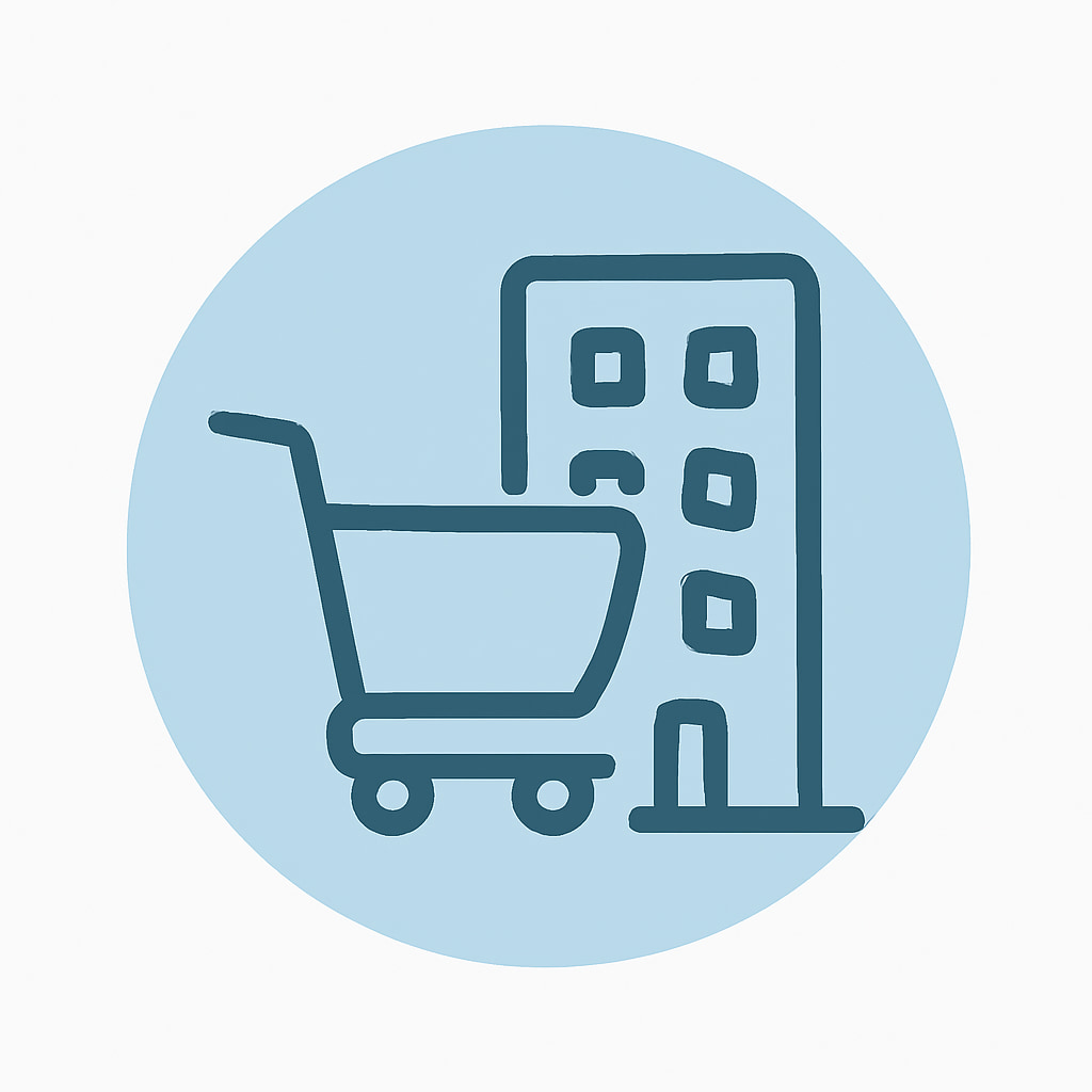 Icon representing local and regional services