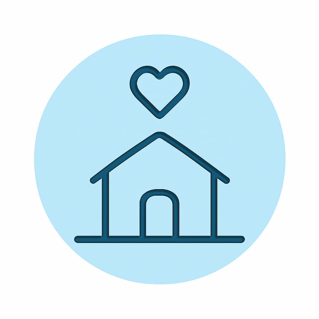 Icon representing space and privacy