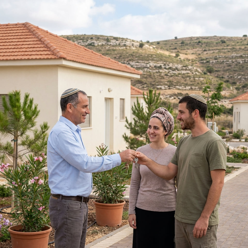 Homebuyer exploring properties in Alfei Menashe