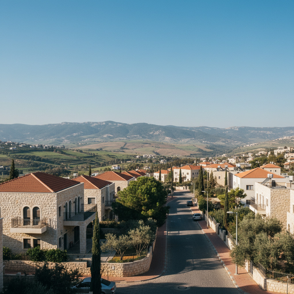 A scenic view of Neve Daniel in Judea & Samaria