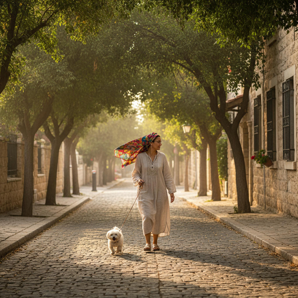 Daily living scene in Retamim