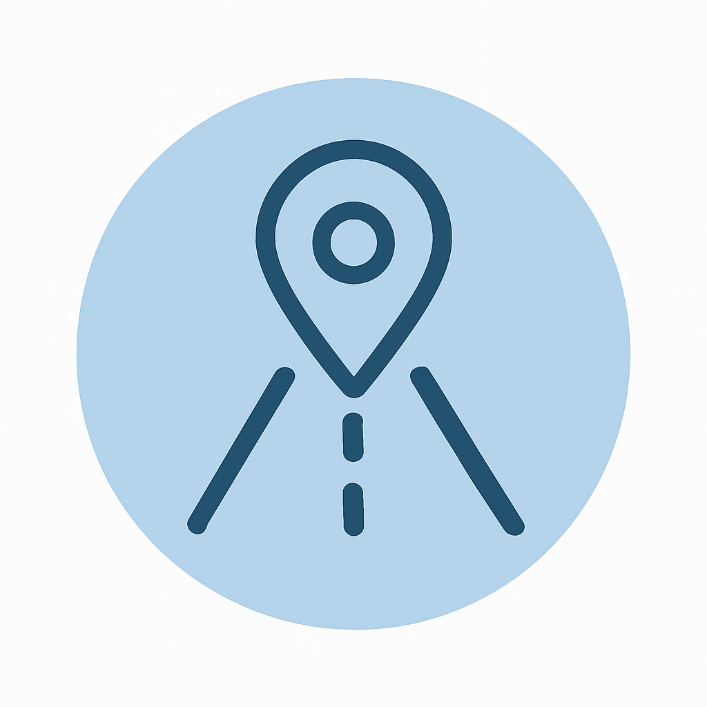 Icon representing practical location