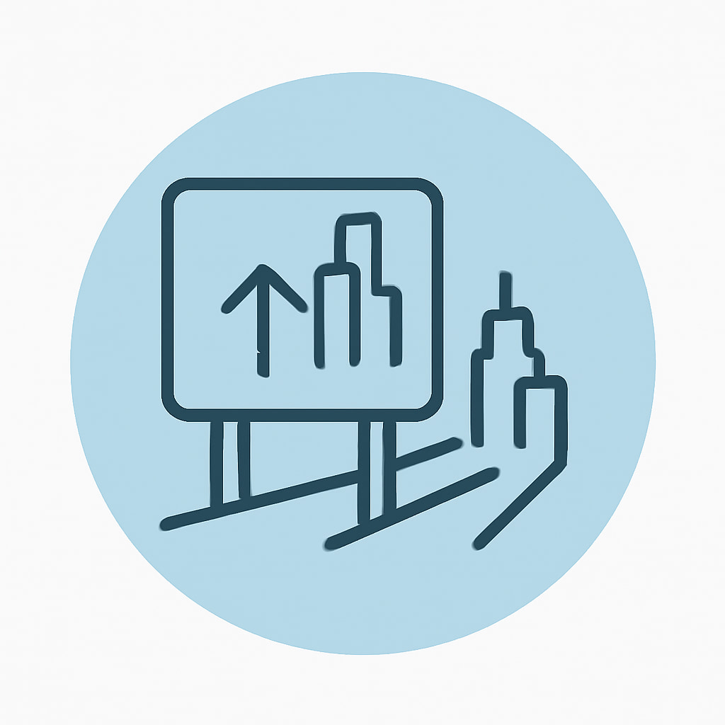 Icon representing easy access to urban areas