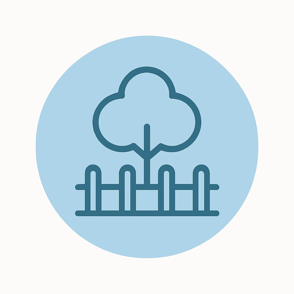 Icon representing space and privacy