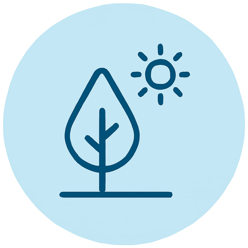 Nature icon representing green areas