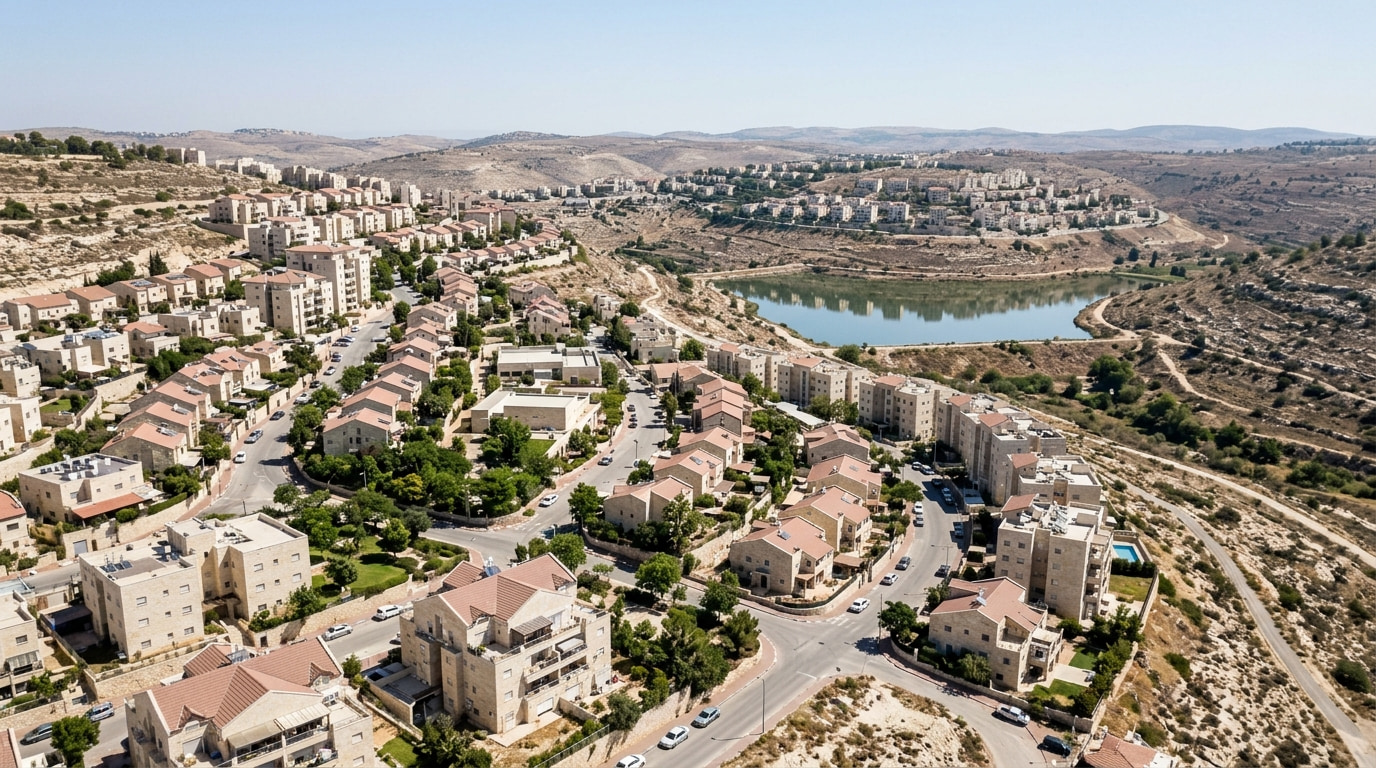 A scenic view of Sha'arei Tikva in Judea & Samaria