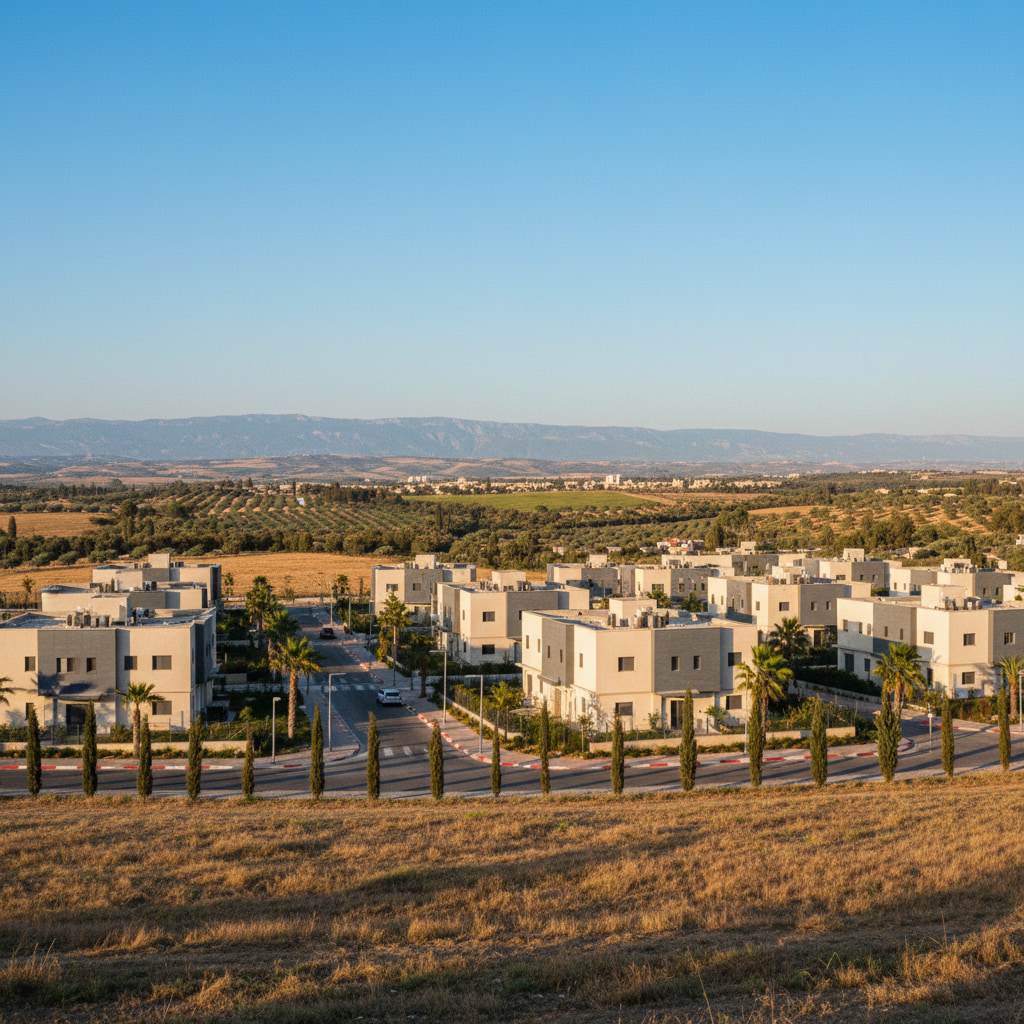 A scenic view of Kfar Netter in Central District