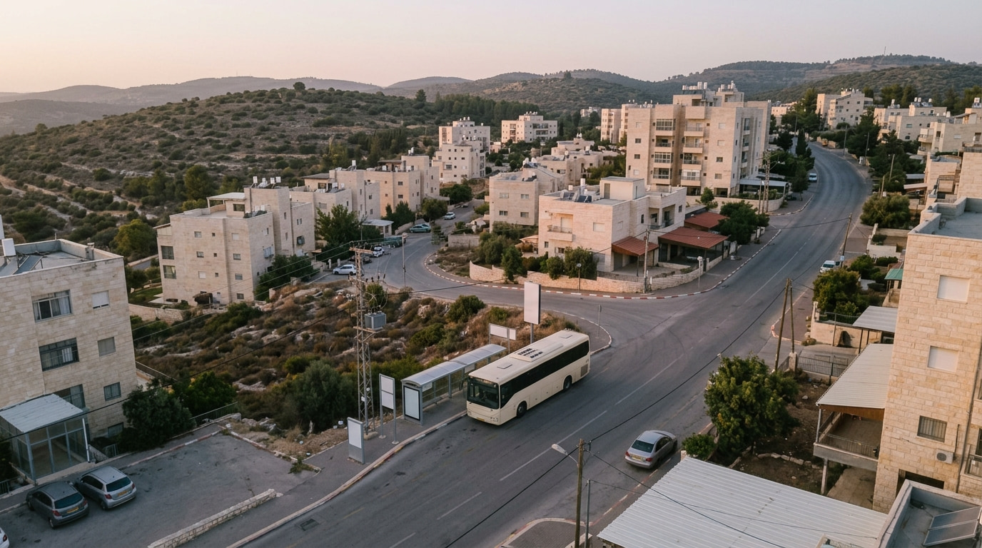 Scenic view of Shavei Tzion in Northern District
