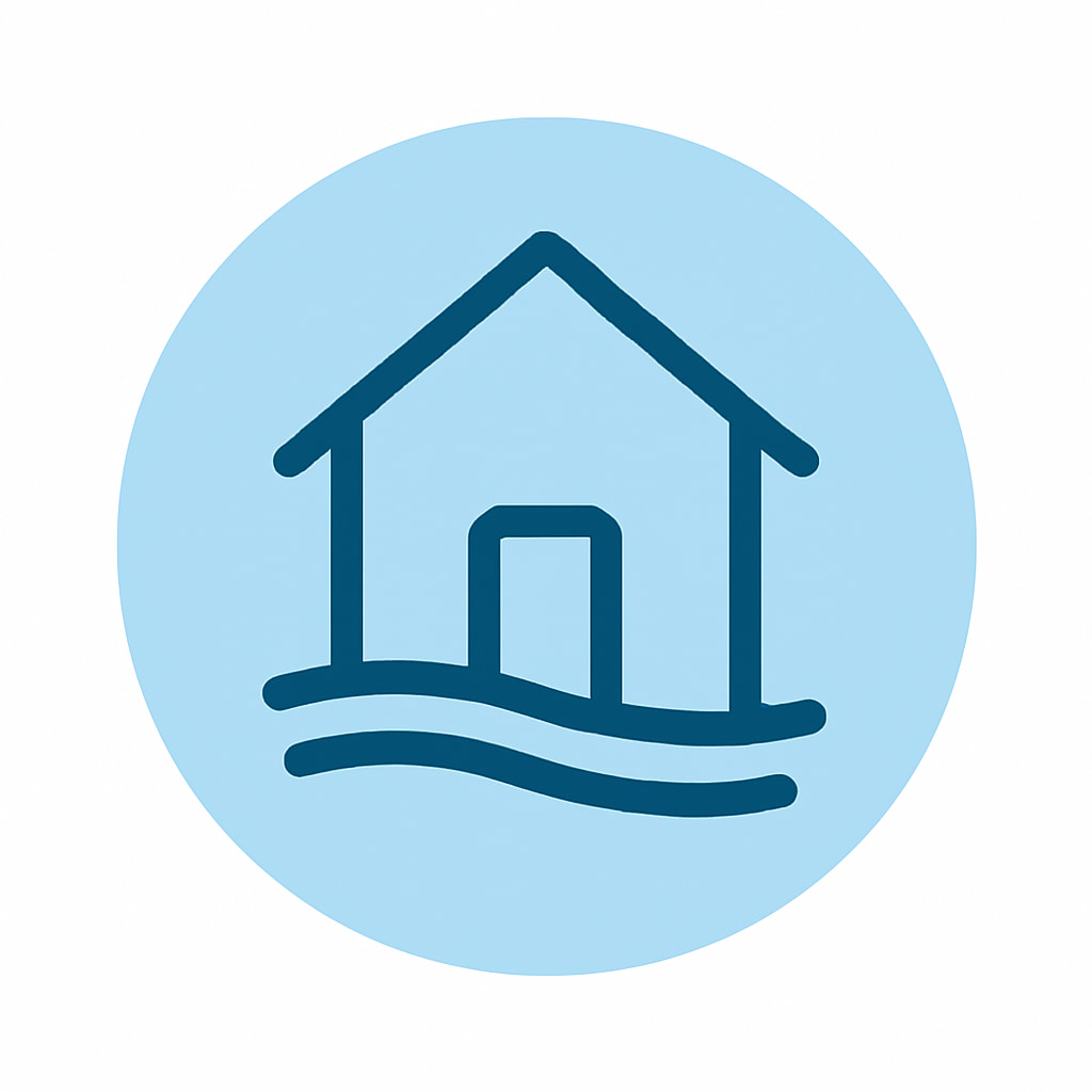 Icon representing space and privacy