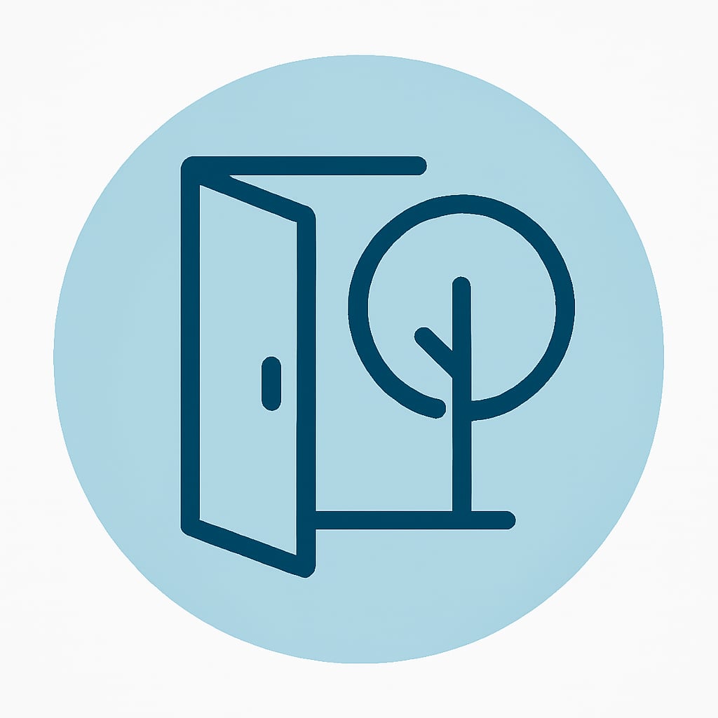 Icon representing space and privacy