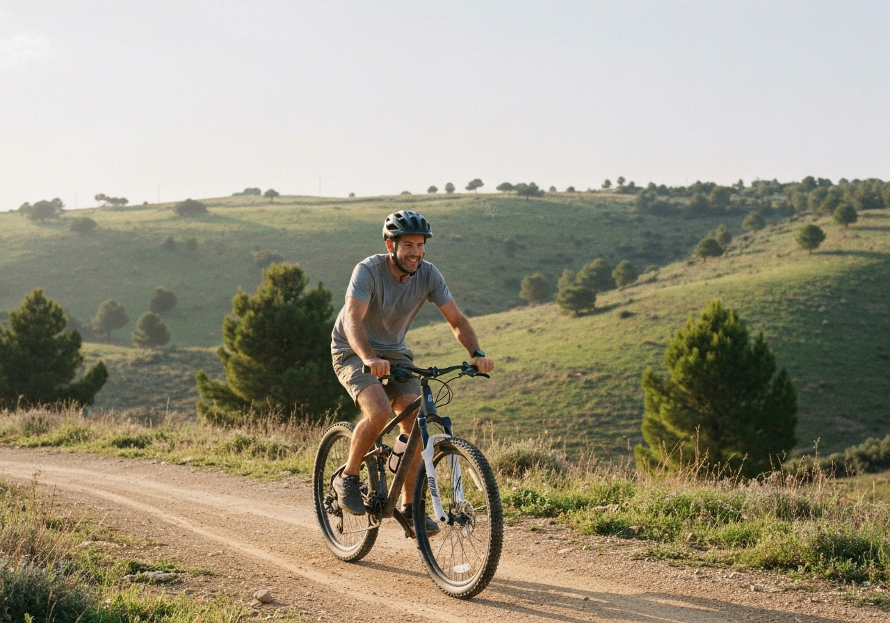 Person enjoying outdoor activities in nature