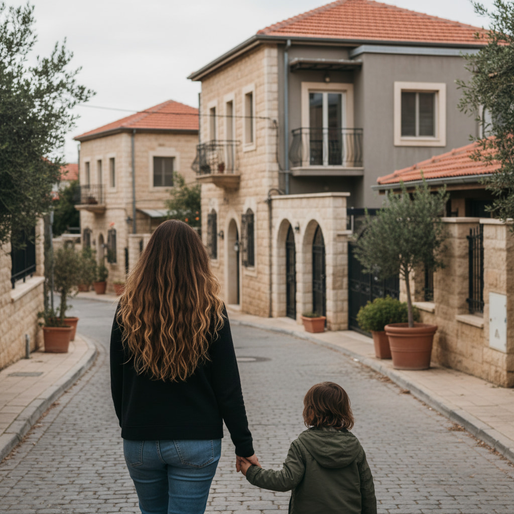 Family-friendly scene in Kfar Etzion
