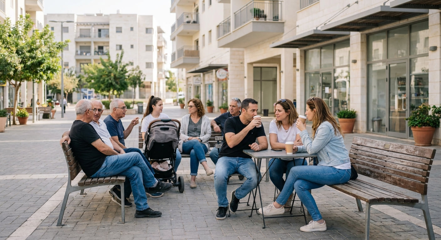 Community life scene in Beit Shean