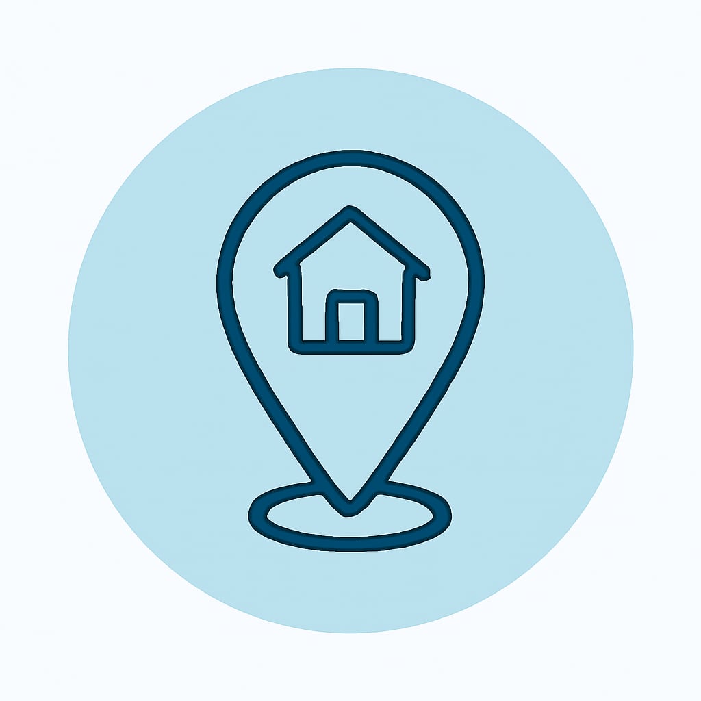 Icon representing practical location