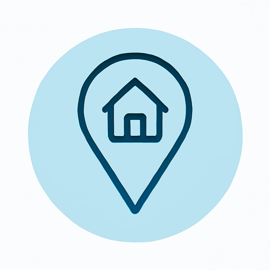 Icon representing practical location